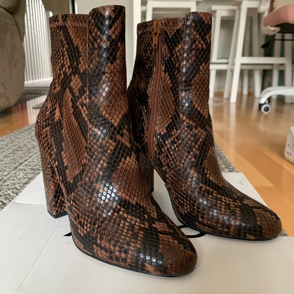 Aldo Snakeskin Ankle Boots - Picture 2 of 5